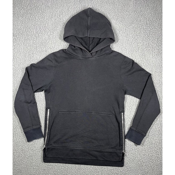 John Elliott Other - John Elliot Co Villain Side Zip Black Pullover Hoodie size 2 Made USA